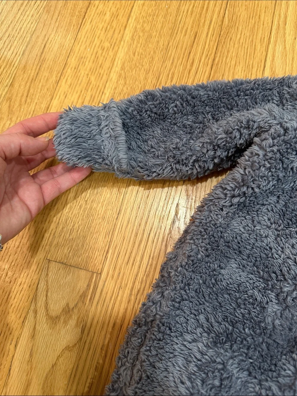 Carter’s Plush Gray Baby One-Piece Hooded Snowsuit 3 months